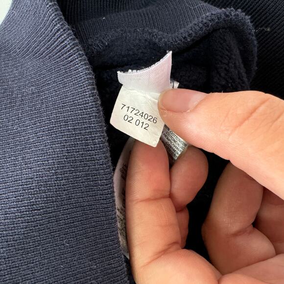 Brooks Brothers Hoodie Womens Small Blue ZIp Pocket Pullover Sweater Preppy - Picture 5 of 8